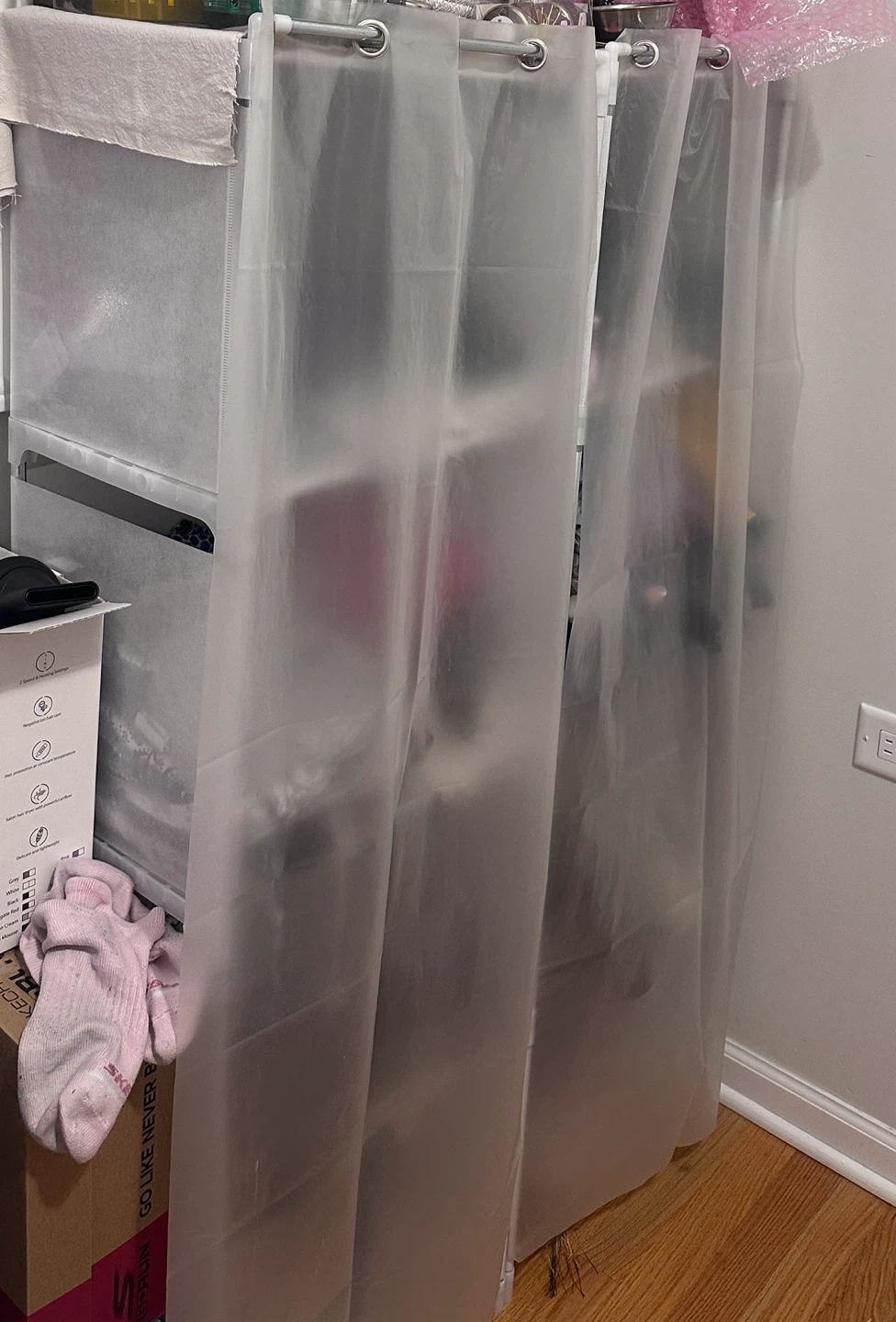 Clear Plastic Wardrobe Cabinet Curtains - photo 2