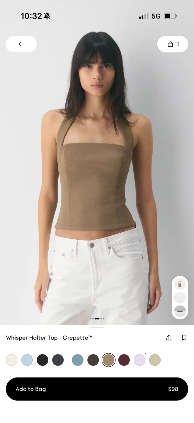 Aritzia Whisper Halter Top