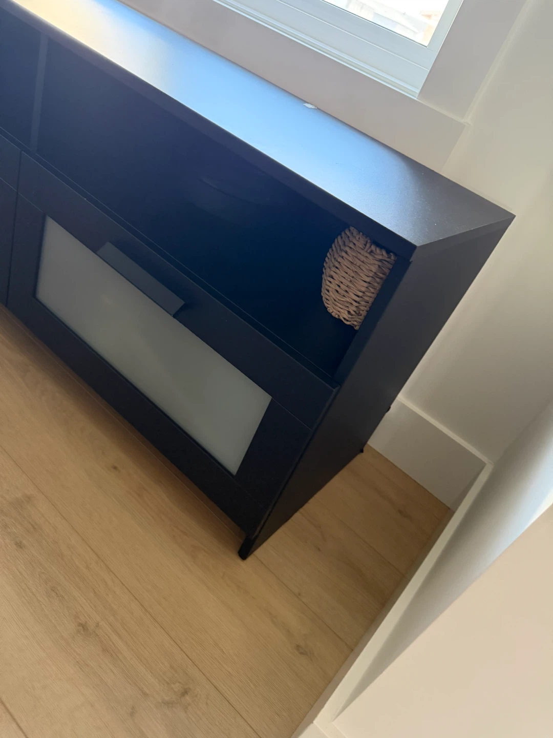 IKEA BESTA TV unit with frosted glass drawers - photo 5