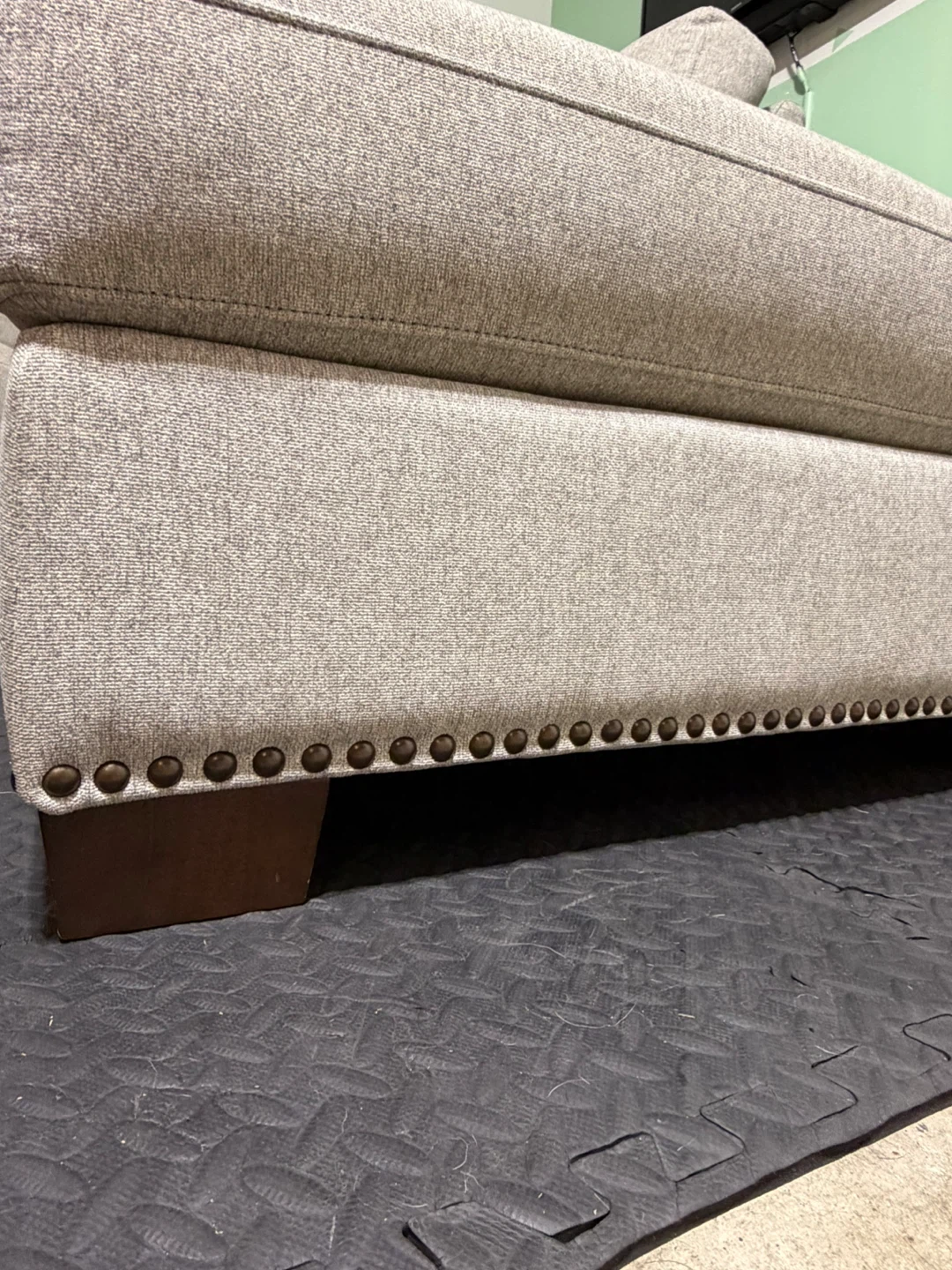 🔥Light Grey Sectional Sofa with Ottoman🔥( Delivery Available ) - photo 4