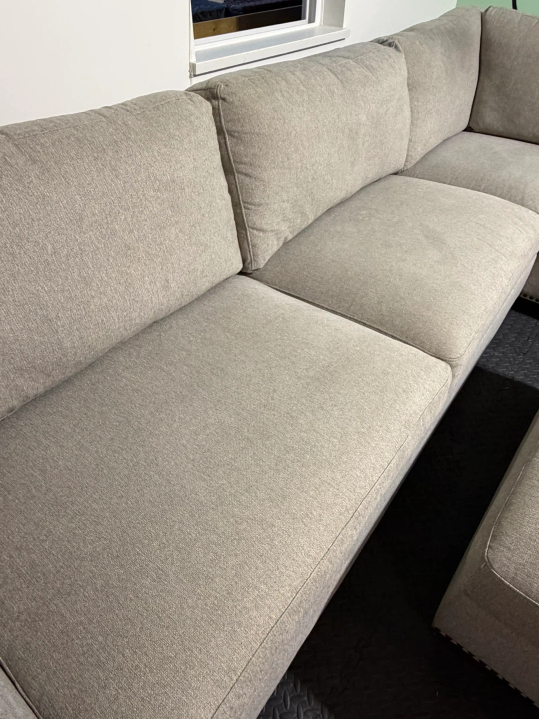 🔥Light Grey Sectional Sofa with Ottoman🔥( Delivery Available ) - photo 5