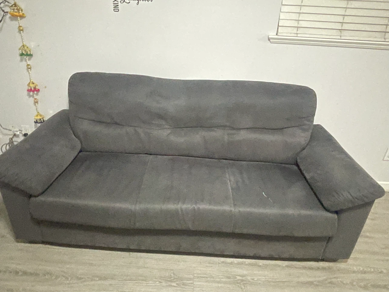 Dark Grey Fabric Sofa