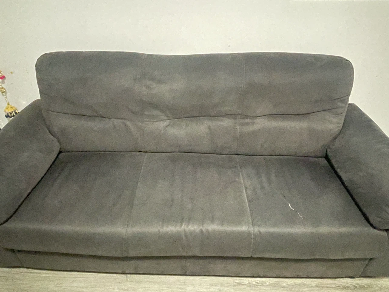 Dark Grey Fabric Sofa - photo 2