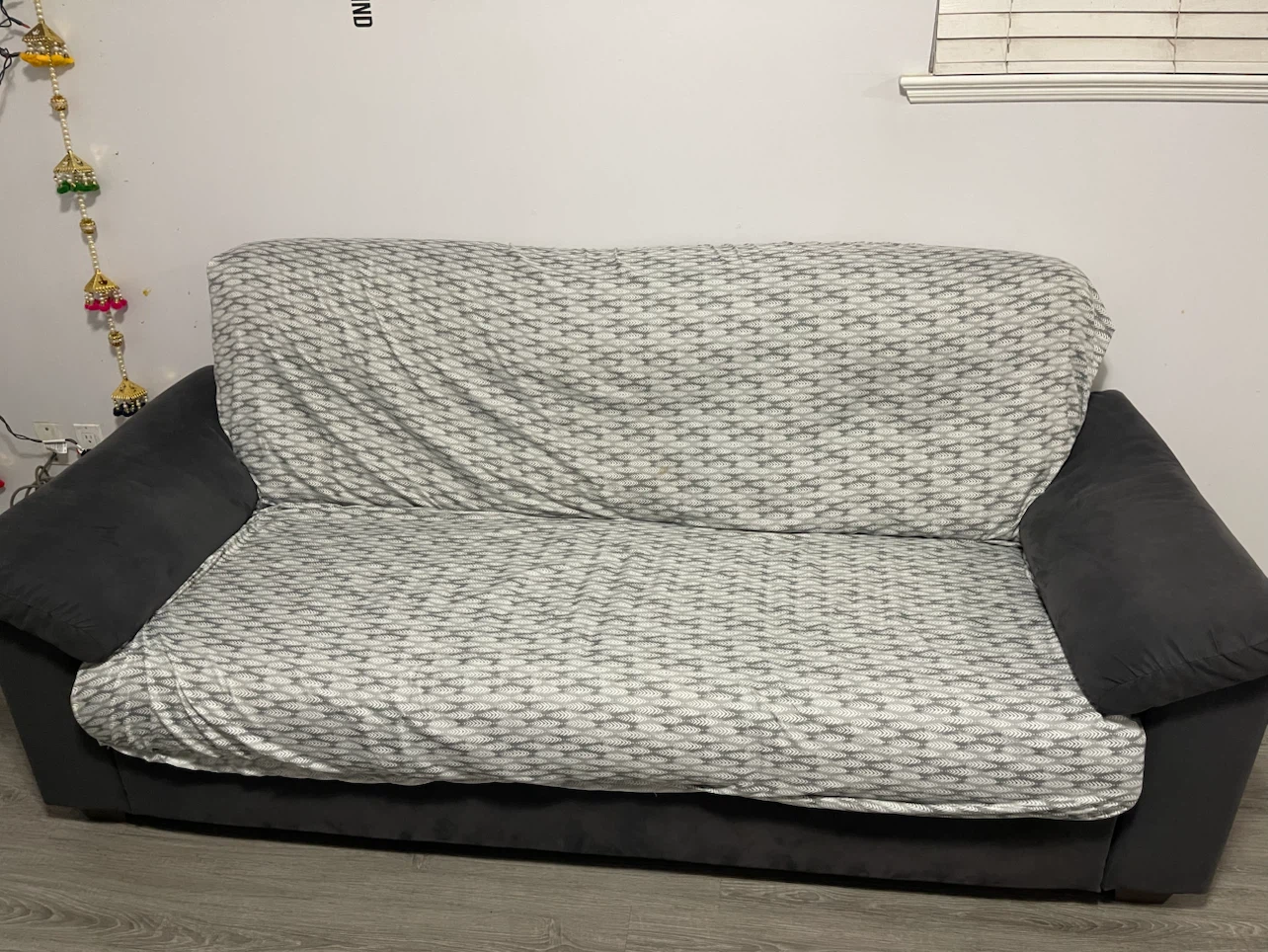 Dark Grey Fabric Sofa - photo 3