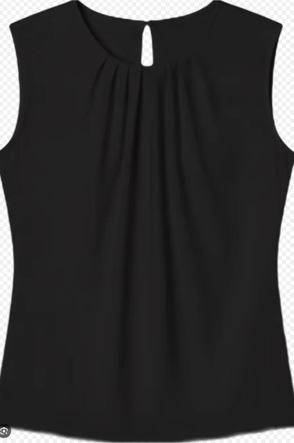 Black Sleeveless Mock Neck Top