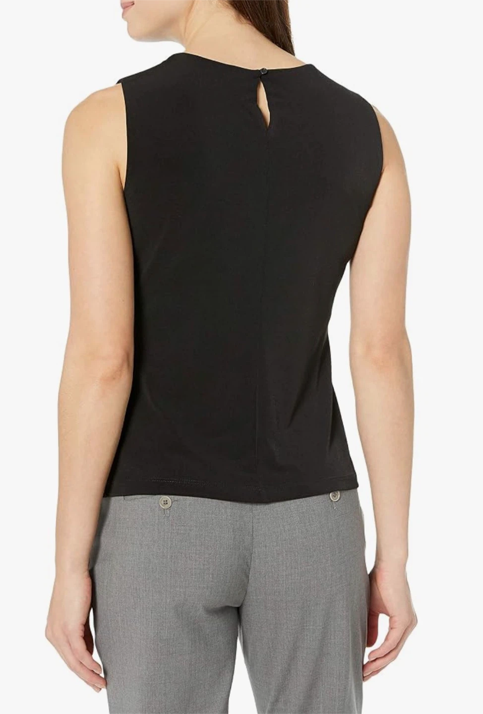 Black Sleeveless Mock Neck Top - photo 3