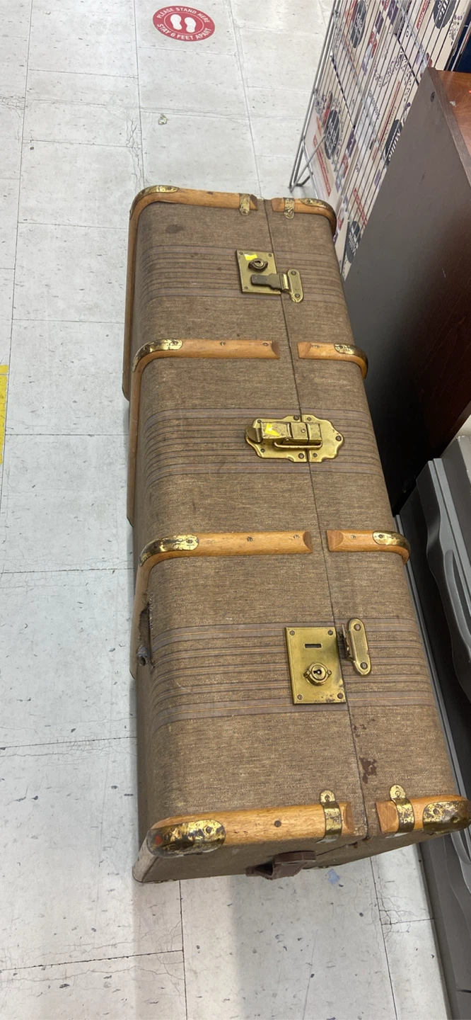 Vintage Brown Travel Trunk