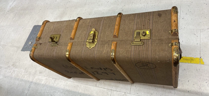 Vintage Brown Travel Trunk - photo 3