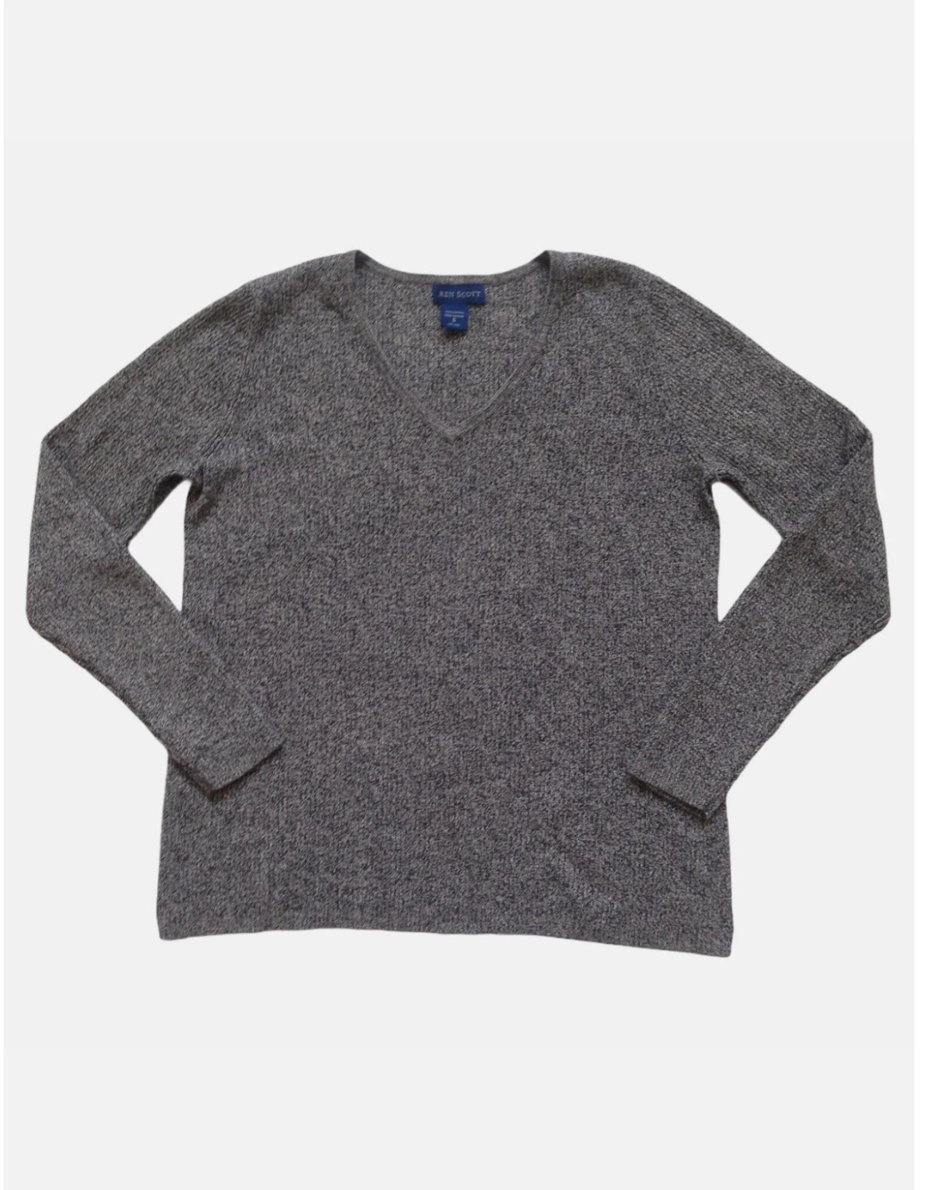 V-Neck Sweater - Grey