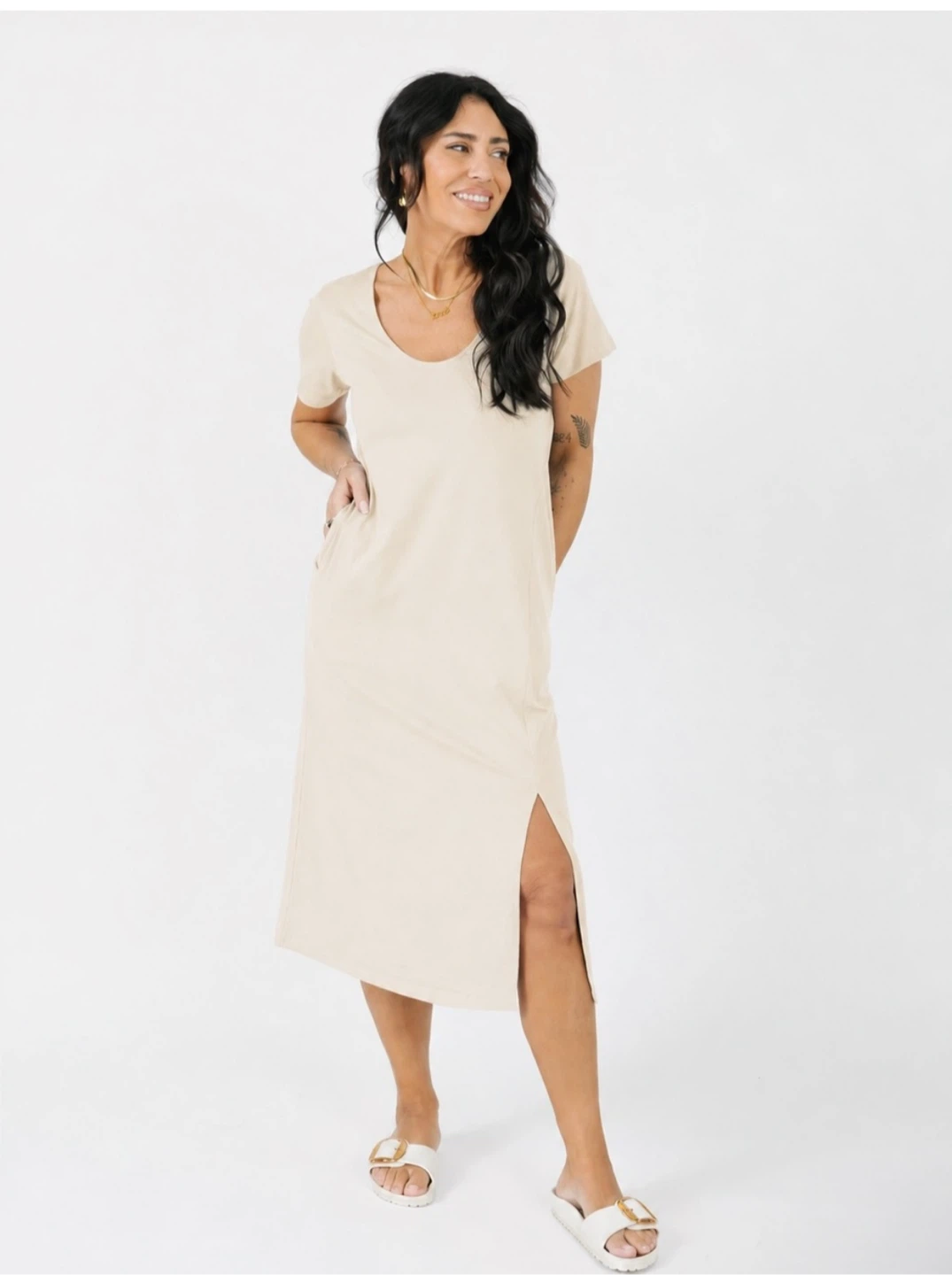 Smash + Tess Bamboo Midi T-shirt Dress - US M