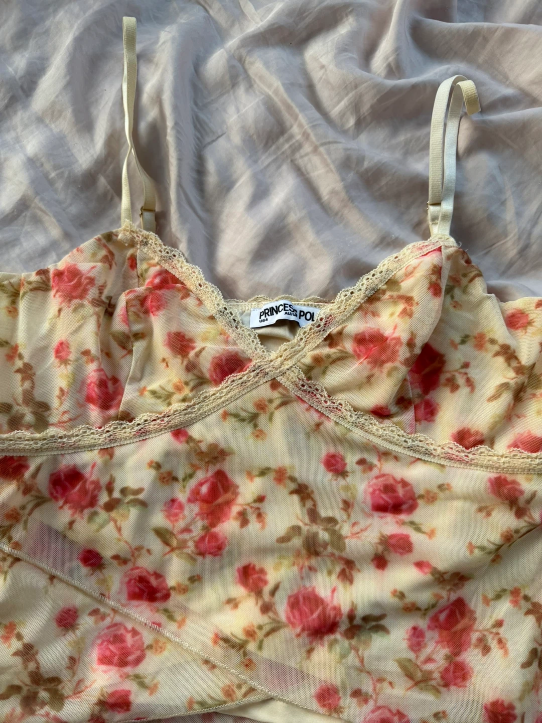 princess polly niklaus top in cream - photo 3
