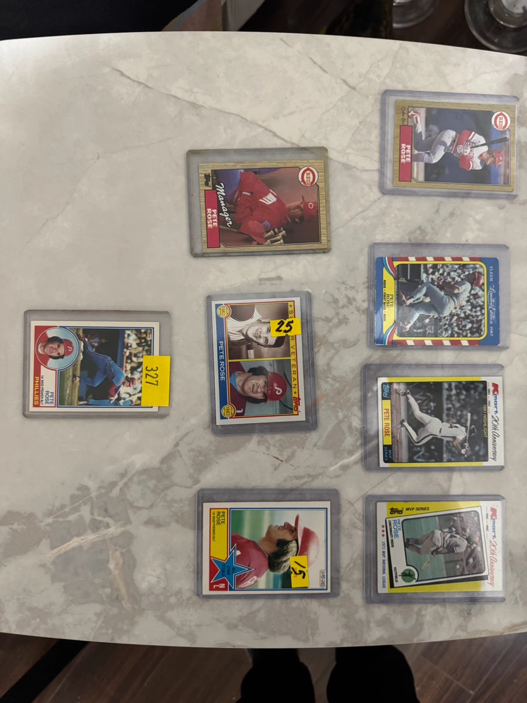 Pete Rose Baseball Cards Collection