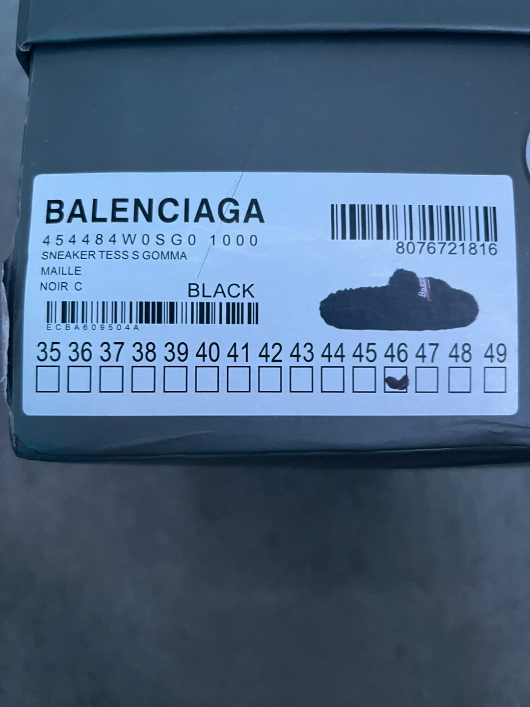 Balenciaga Black Terry Cloth Slides - Size 41 - photo 4