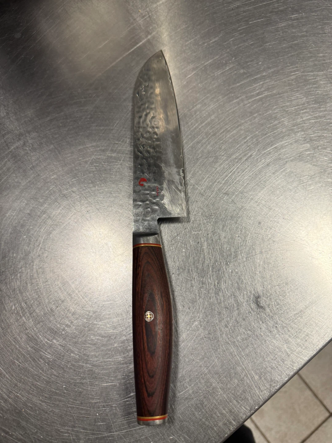 MIYABI 6000 MCT 7 inch Santoku, Brown