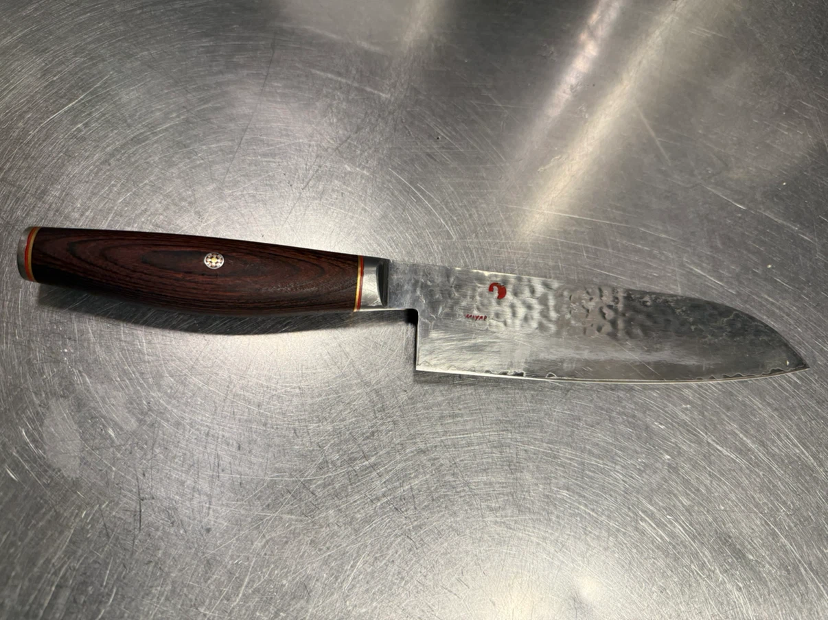 MIYABI 6000 MCT 7 inch Santoku, Brown - photo 5