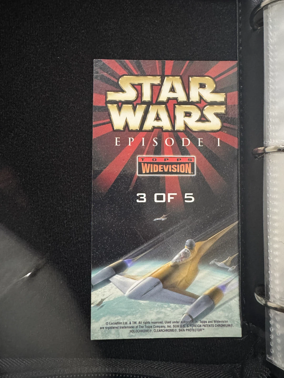 Star Wars Episode I Topps Widevision Card 3 of 5 - photo 2