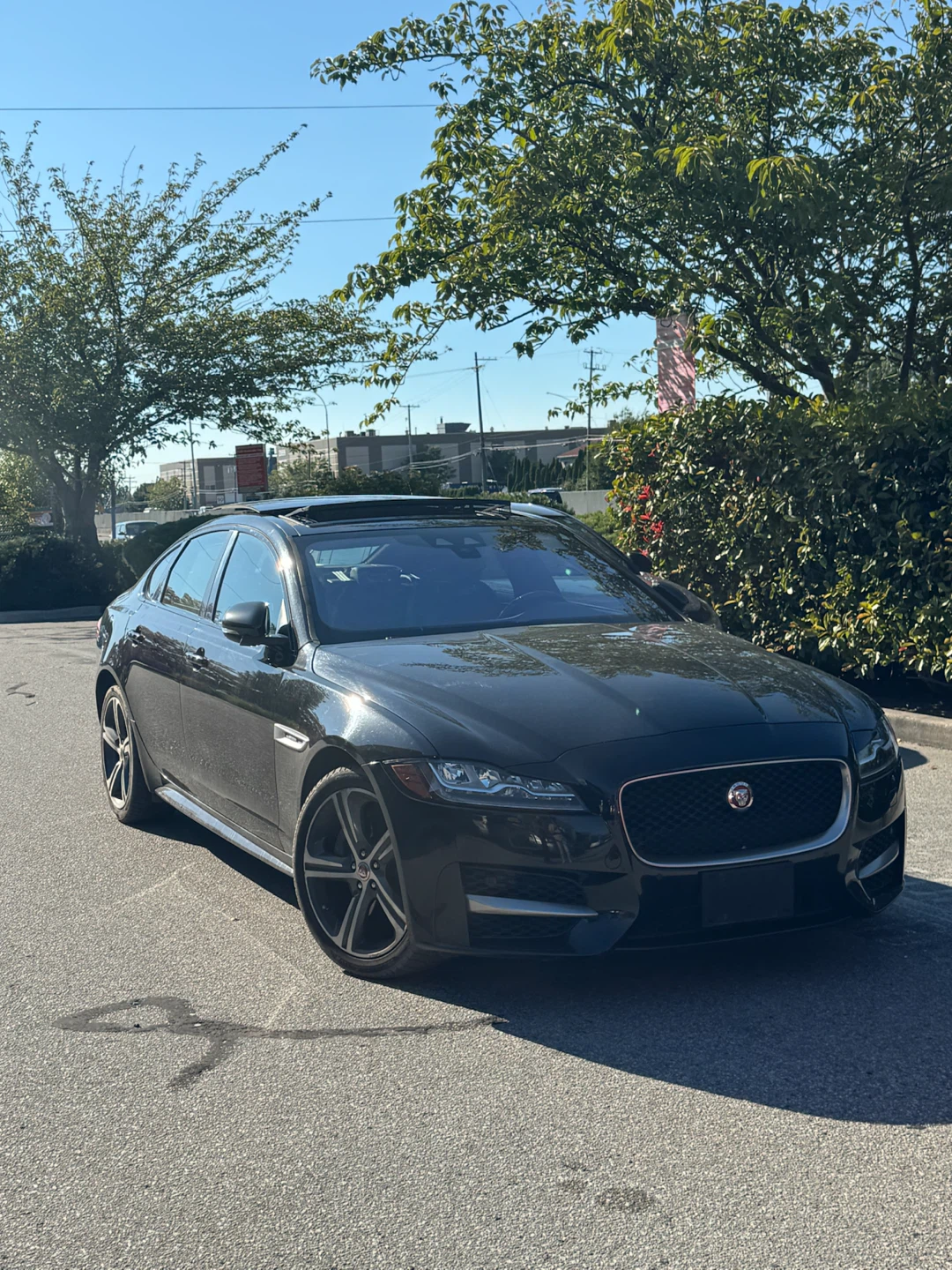 2017 Black Jaguar XF Rsport AWD
