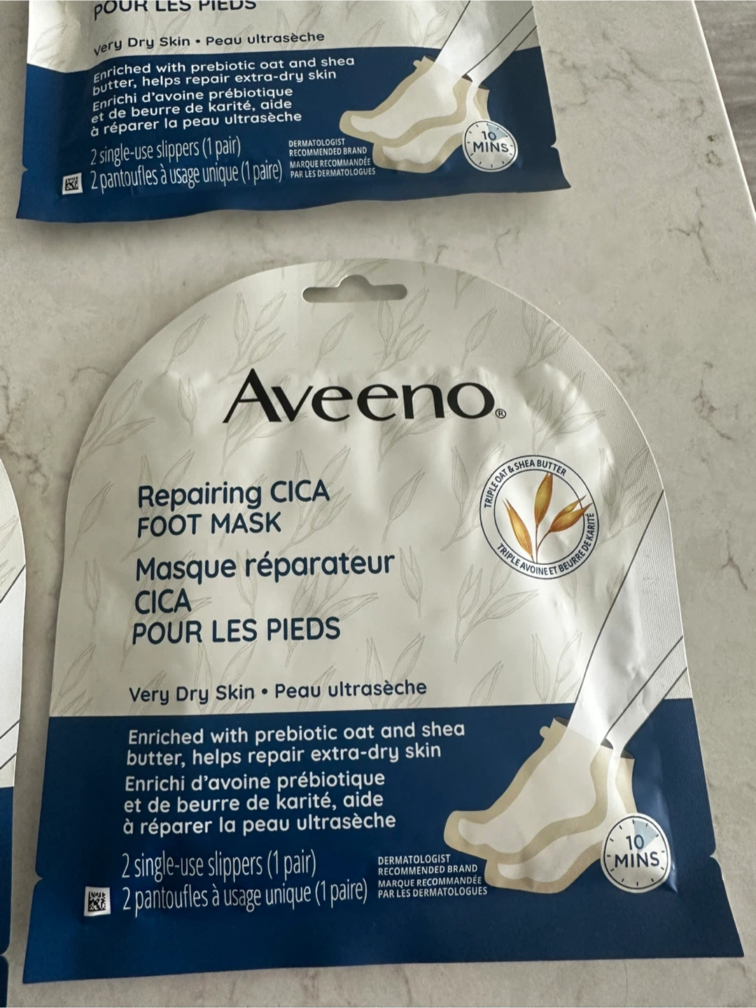 5 Pack Aveeno Repairing CICA Foot Masks - photo 4