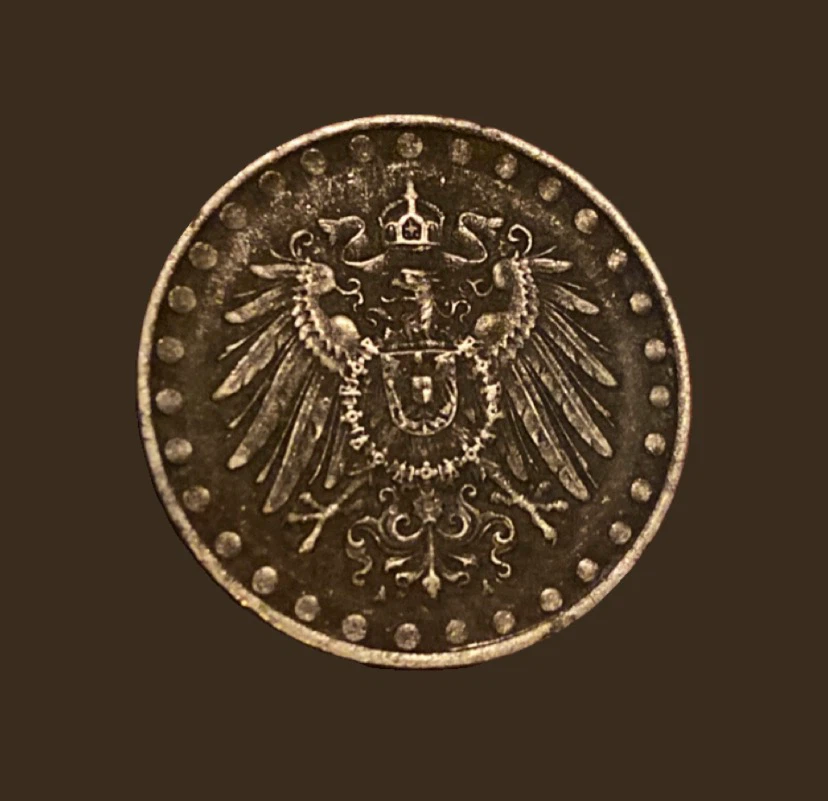 1917 Deutsches Reich 10 Pfennig Coin