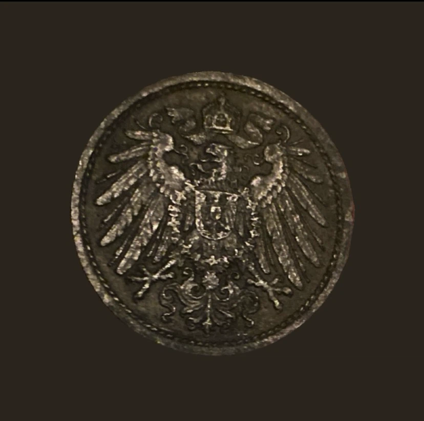 1917 German 10 Pfennig Coin