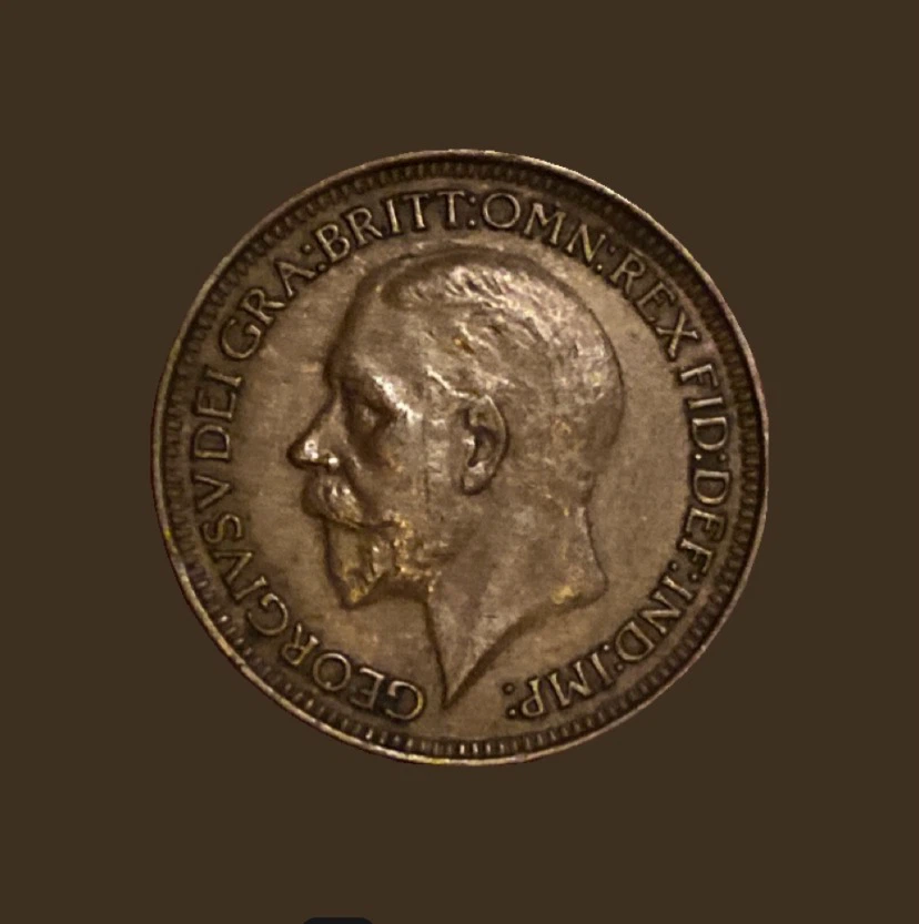 1927 British Farthing Coin