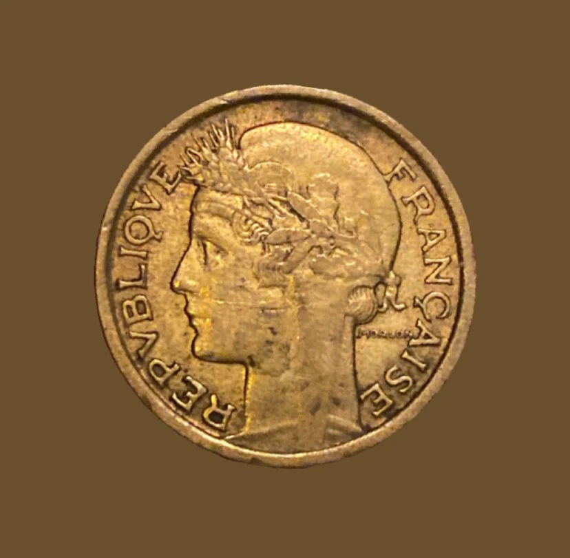 1940 French 50 Centimes Coin