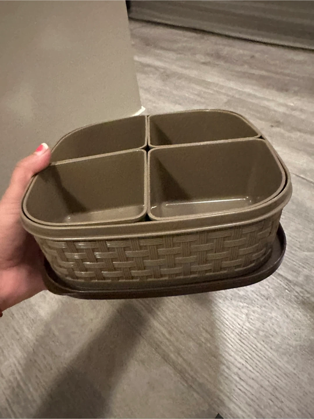 Nakoda 4-Section Divided Storage Basket - photo 2
