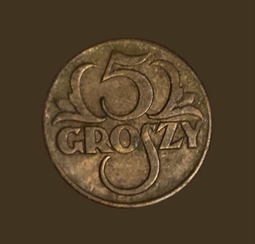 1923 Polish 5 Groszy Coin - photo 2