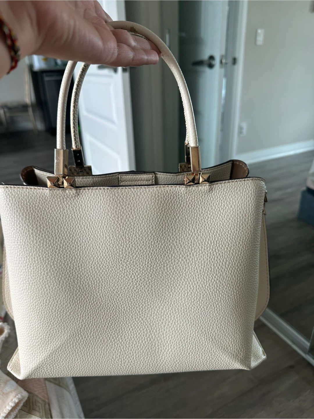Aldo Cream Structured Handbag - photo 2