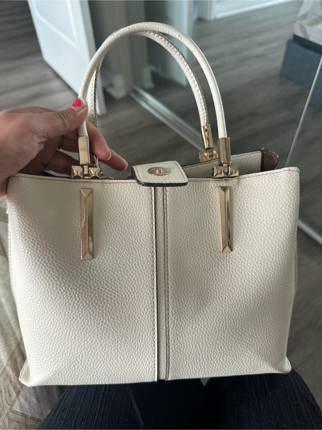 Aldo Cream Structured Handbag - photo 3