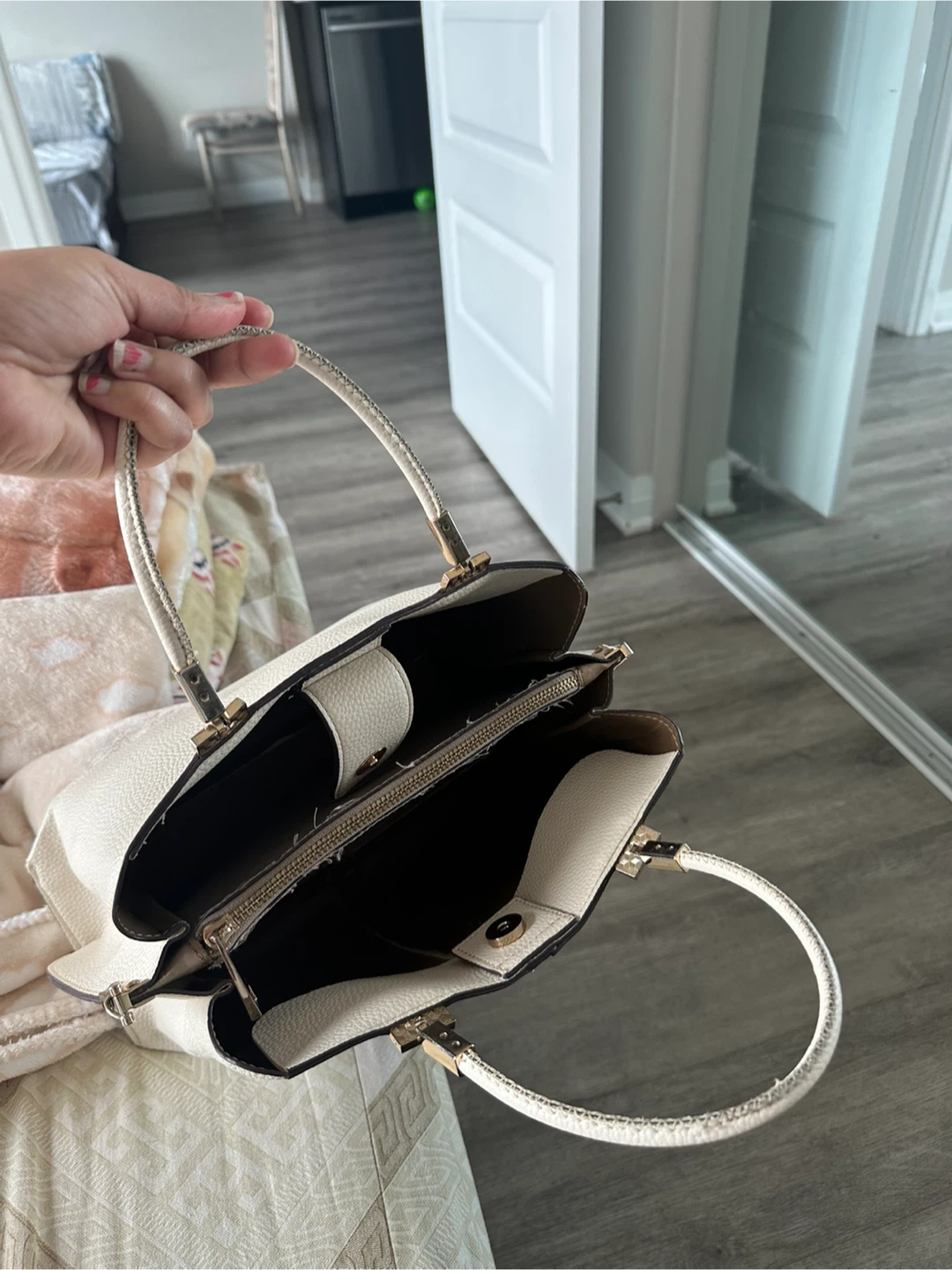 Aldo Cream Structured Handbag - photo 4