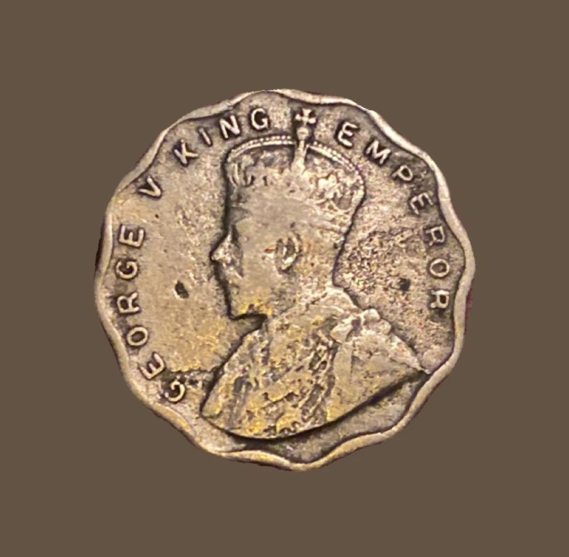 1924 India 1 Anna Coin