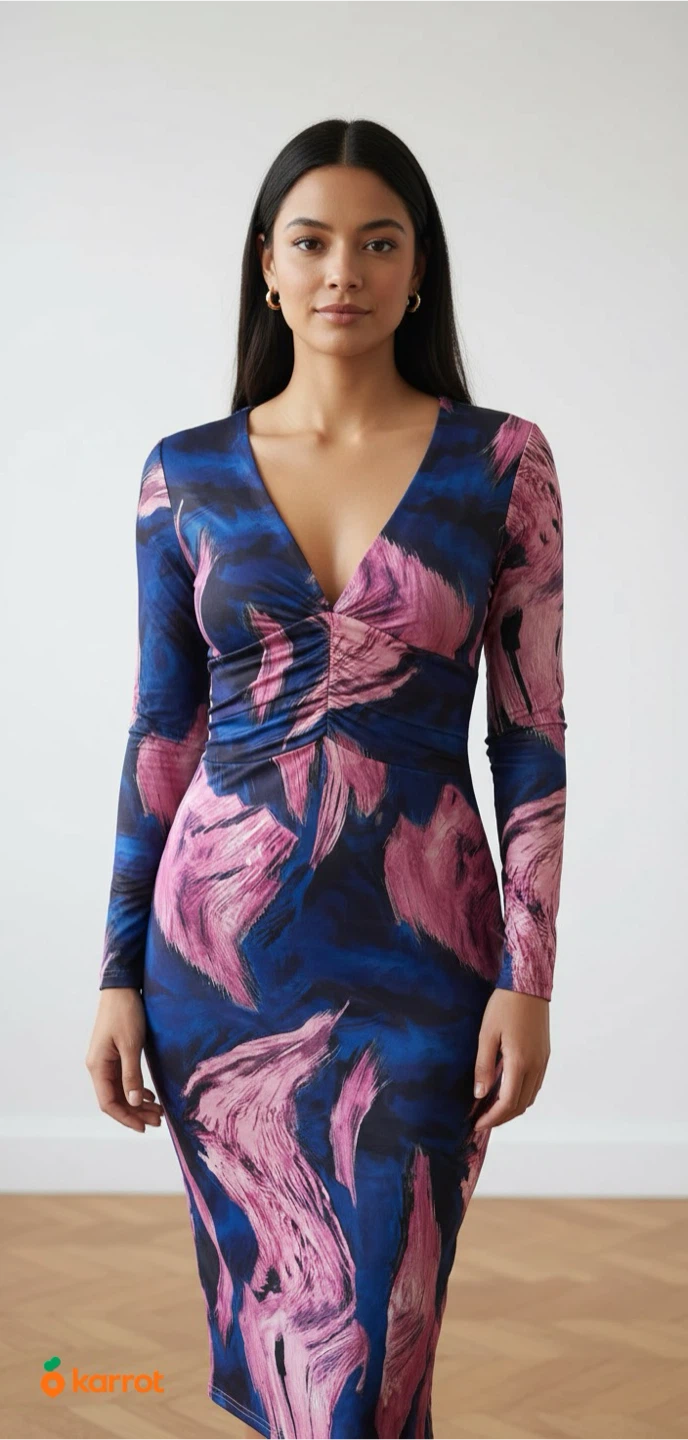 Assorted Long-Sleeve and Strapless Dresses - photo 2