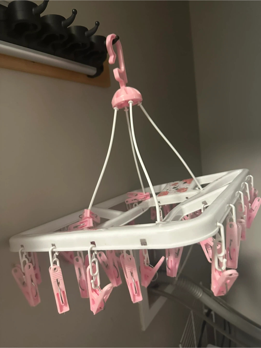 Baby Hanging Clothes Drying Rack with Clips