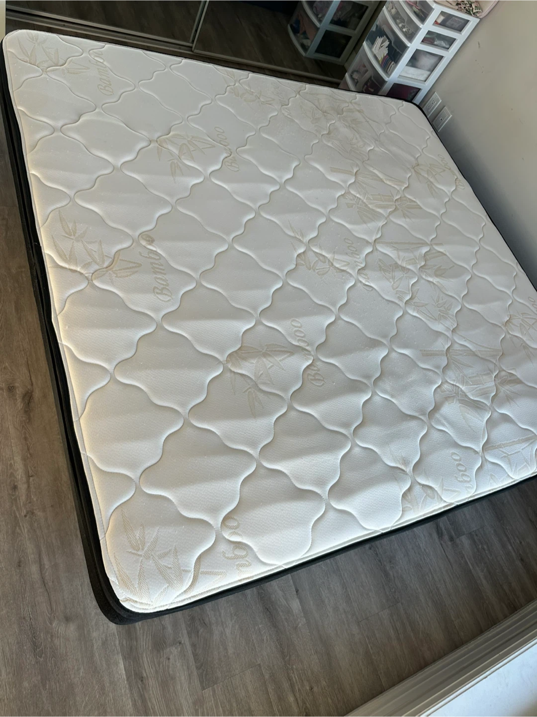 Two Twin Size Box Springs and king mattress