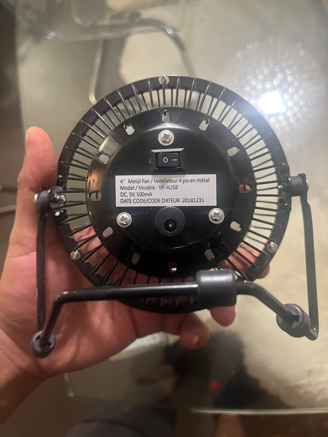 FACTO 4" Metal USB Fan - photo 2