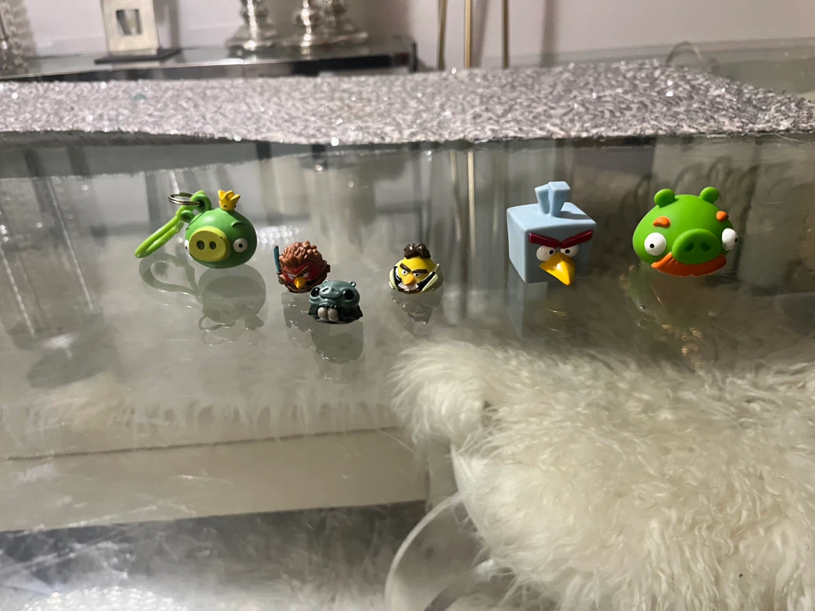 Angry Birds Figurines and Keychain Lot