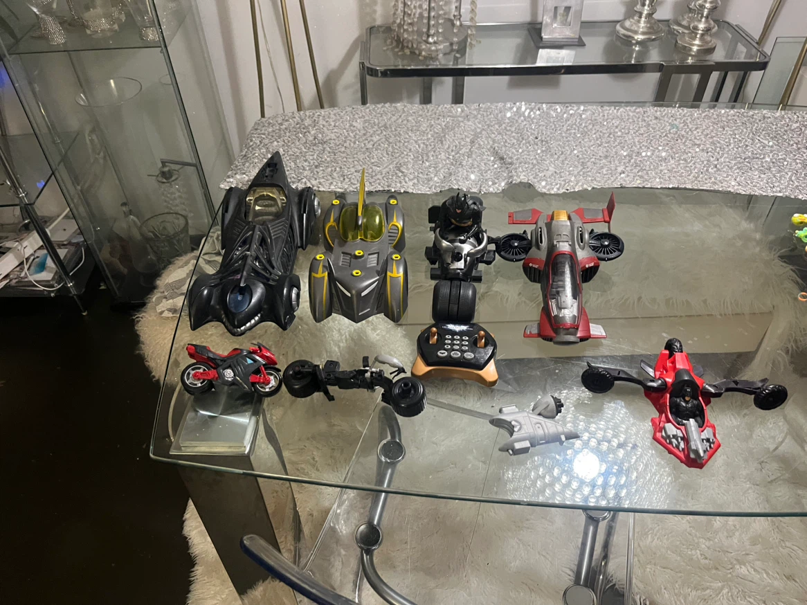 Collection of Batman Vehicles Toy Lot all for 30$