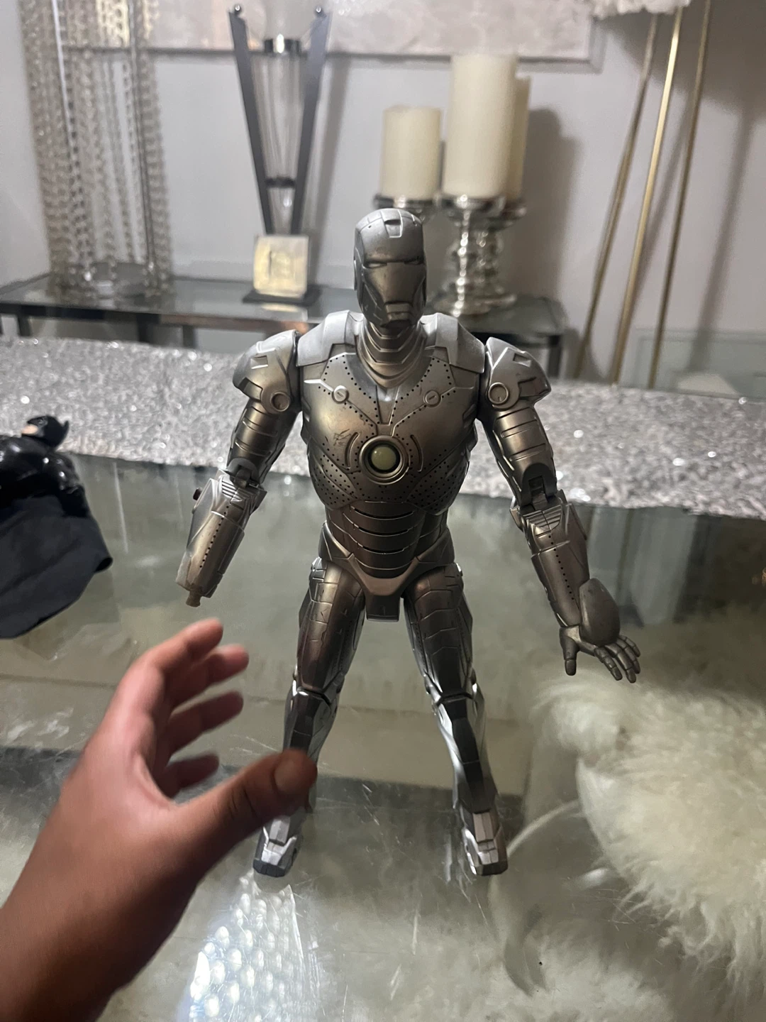 Silver Iron Man Action Figure big figure - photo 2