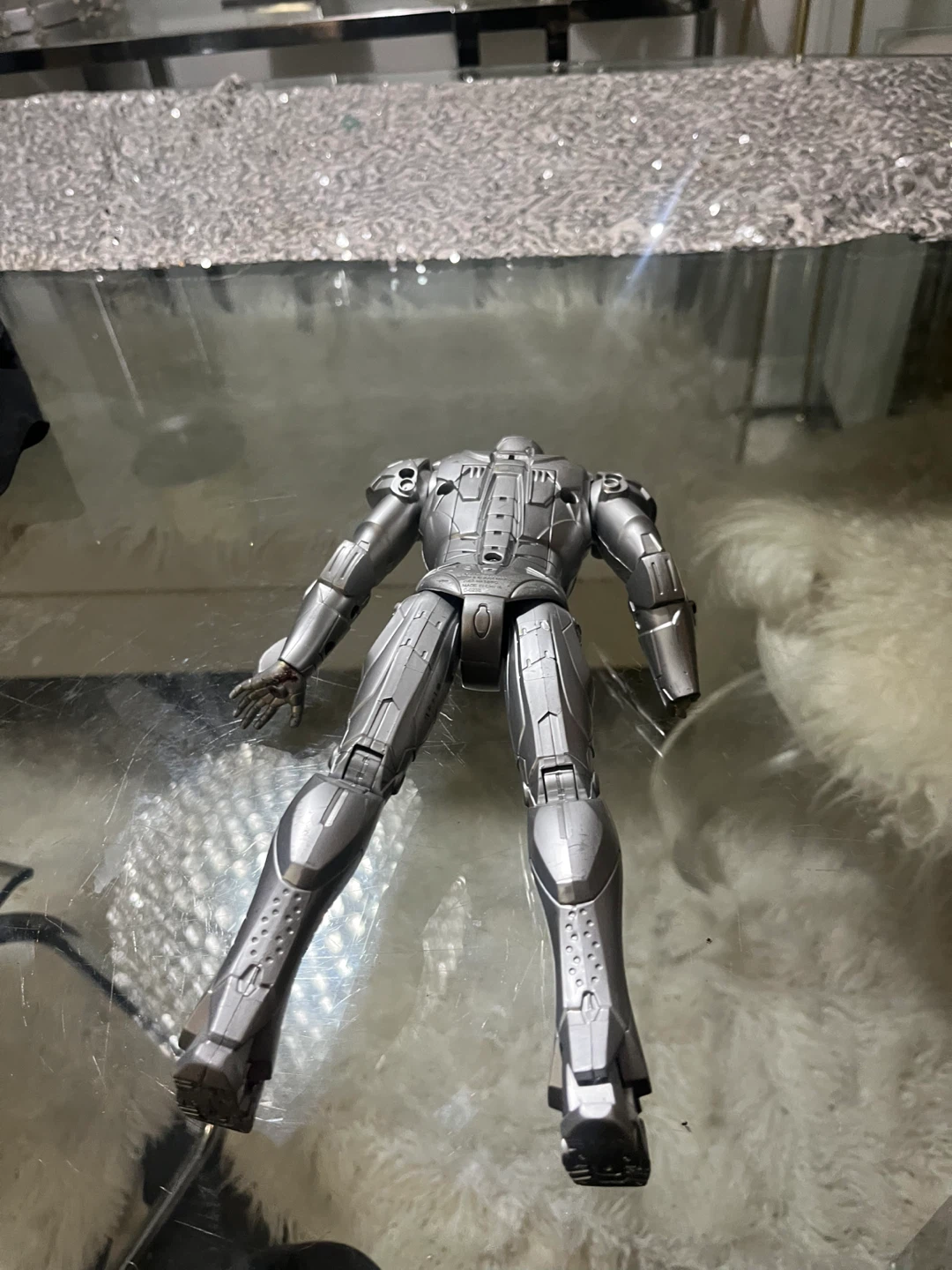 Silver Iron Man Action Figure big figure - photo 5