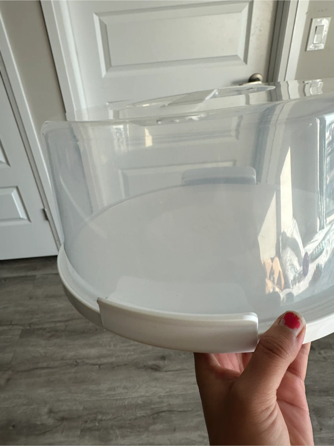 Clear Plastic Cake Carrier with Handle