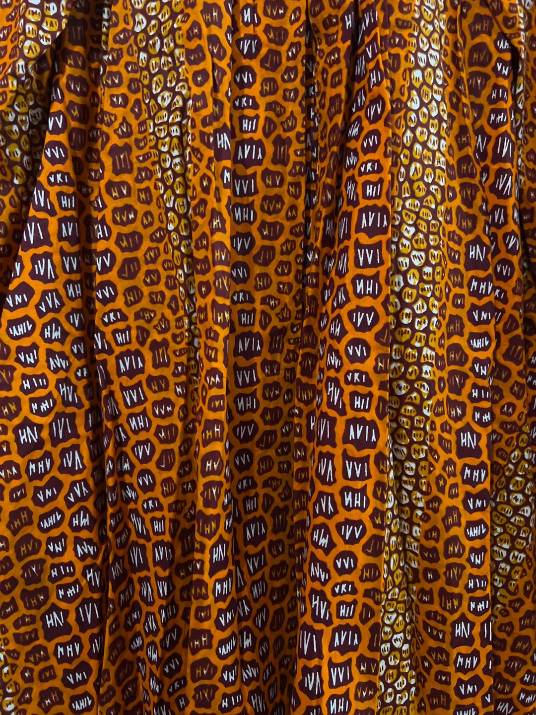 Orange V-shaped Hem Skirt - photo 2