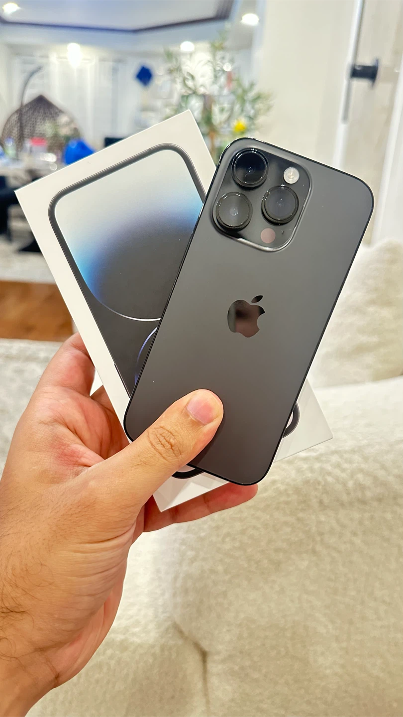 Apple, iphone 14 pro 128gb space black mint condition