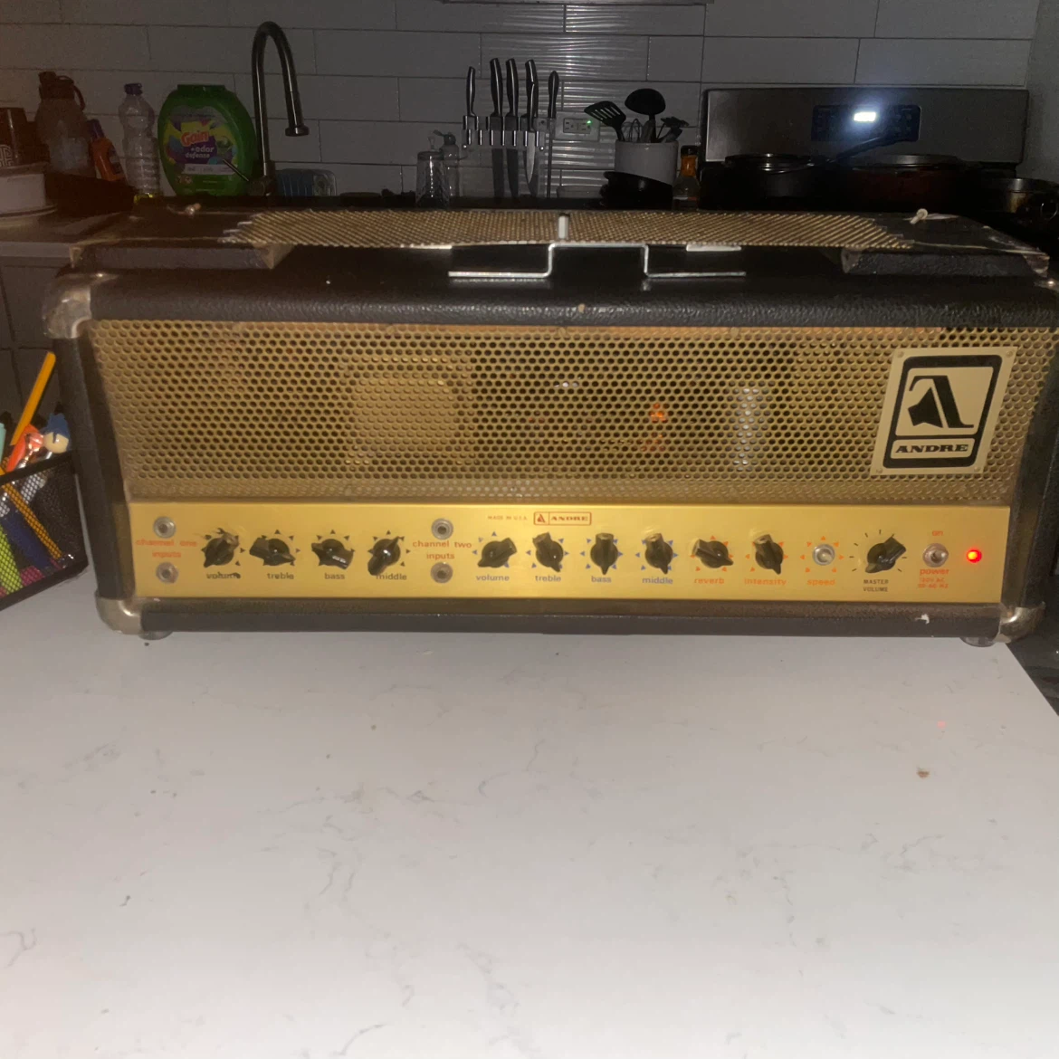 1973 RARE 100W Andre 2 channel Guitar Amp $ - photo 2