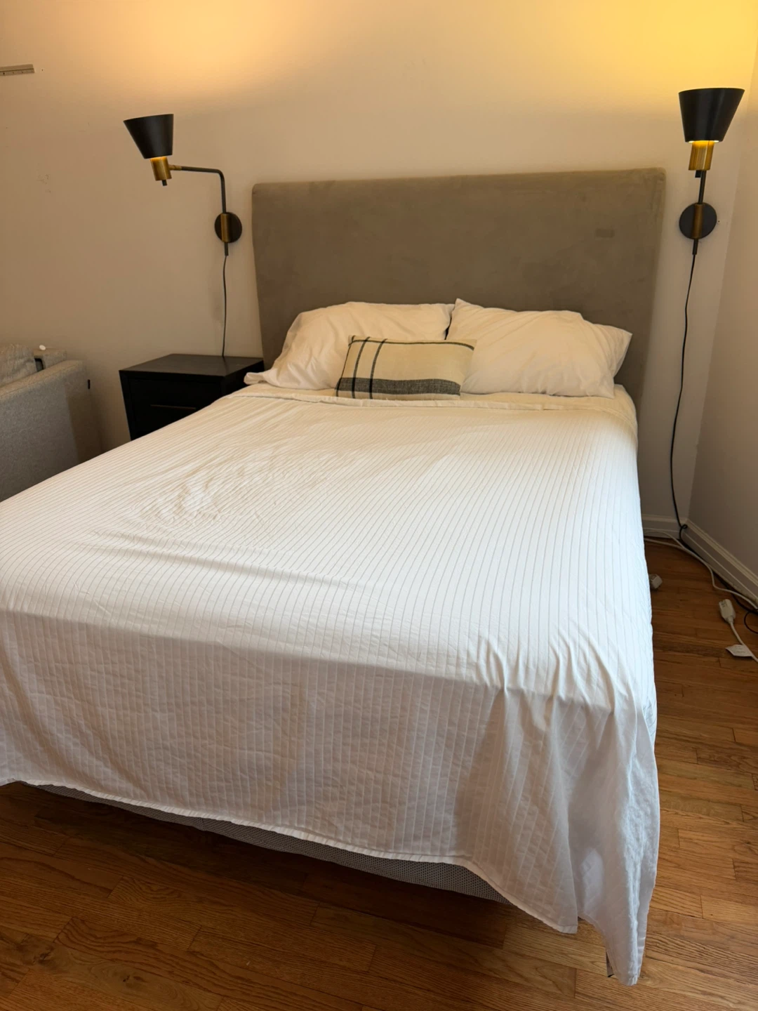 West Elm Headboard, Frame and FREE Mattress - photo 3
