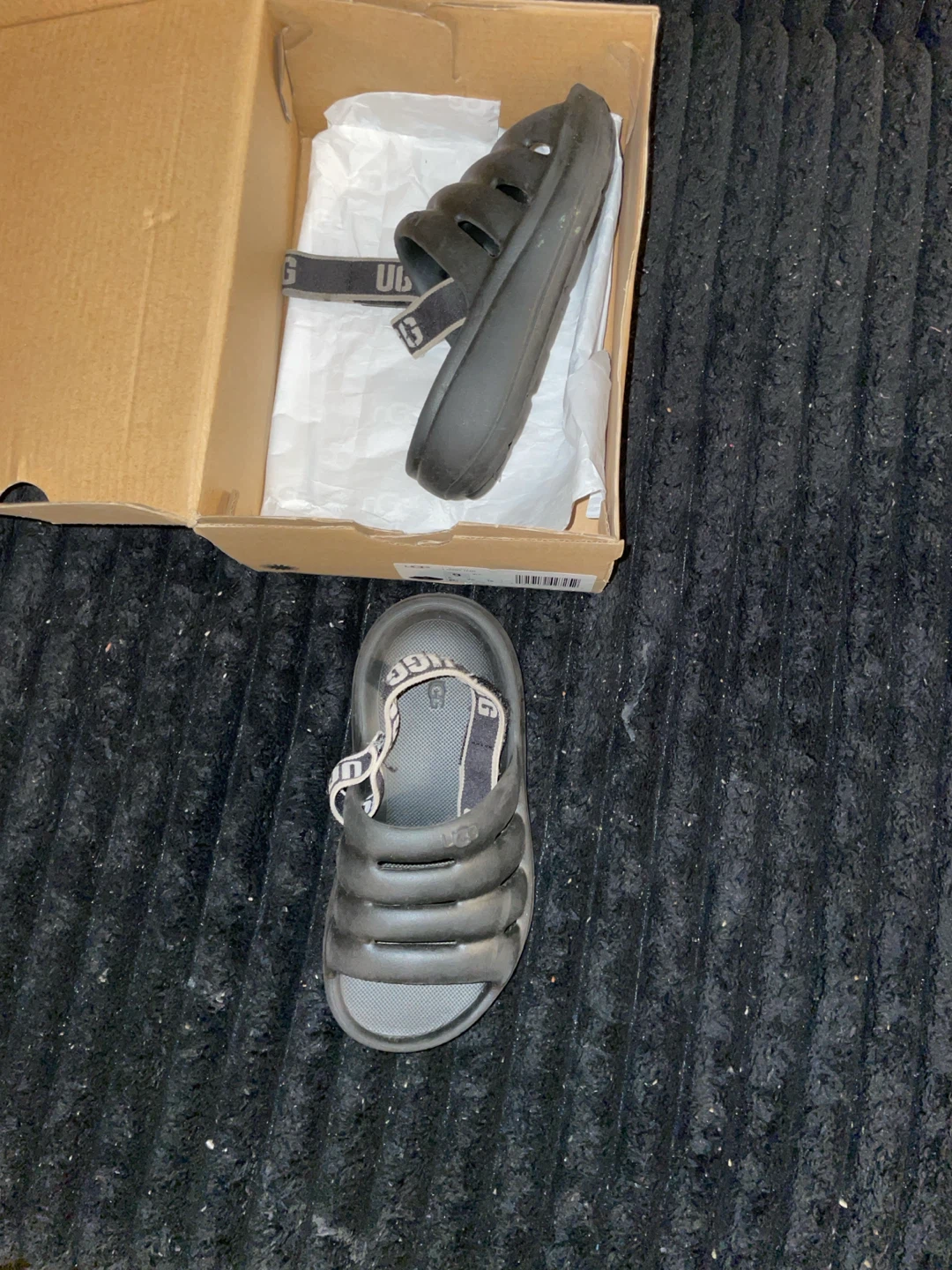 UGG Sport Yeah Sandals Black