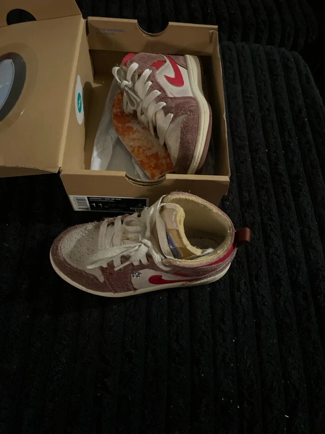 Jordan 1 Mid SE PS Sneakers