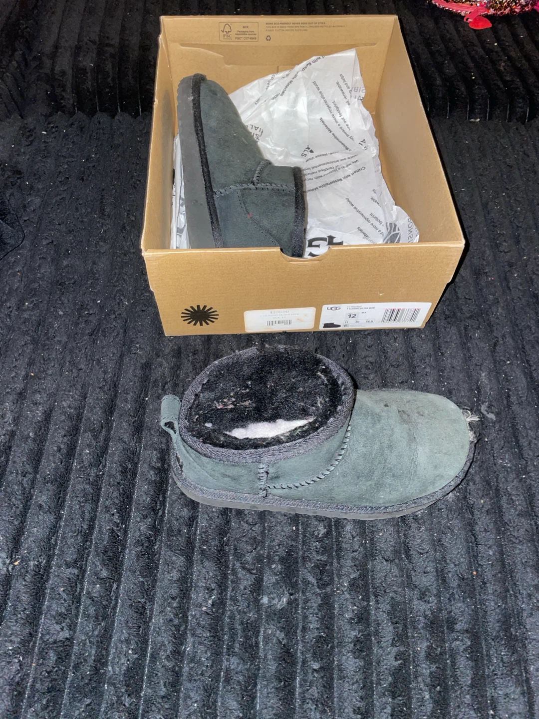 UGG Classic Ultra Mini Boots Black