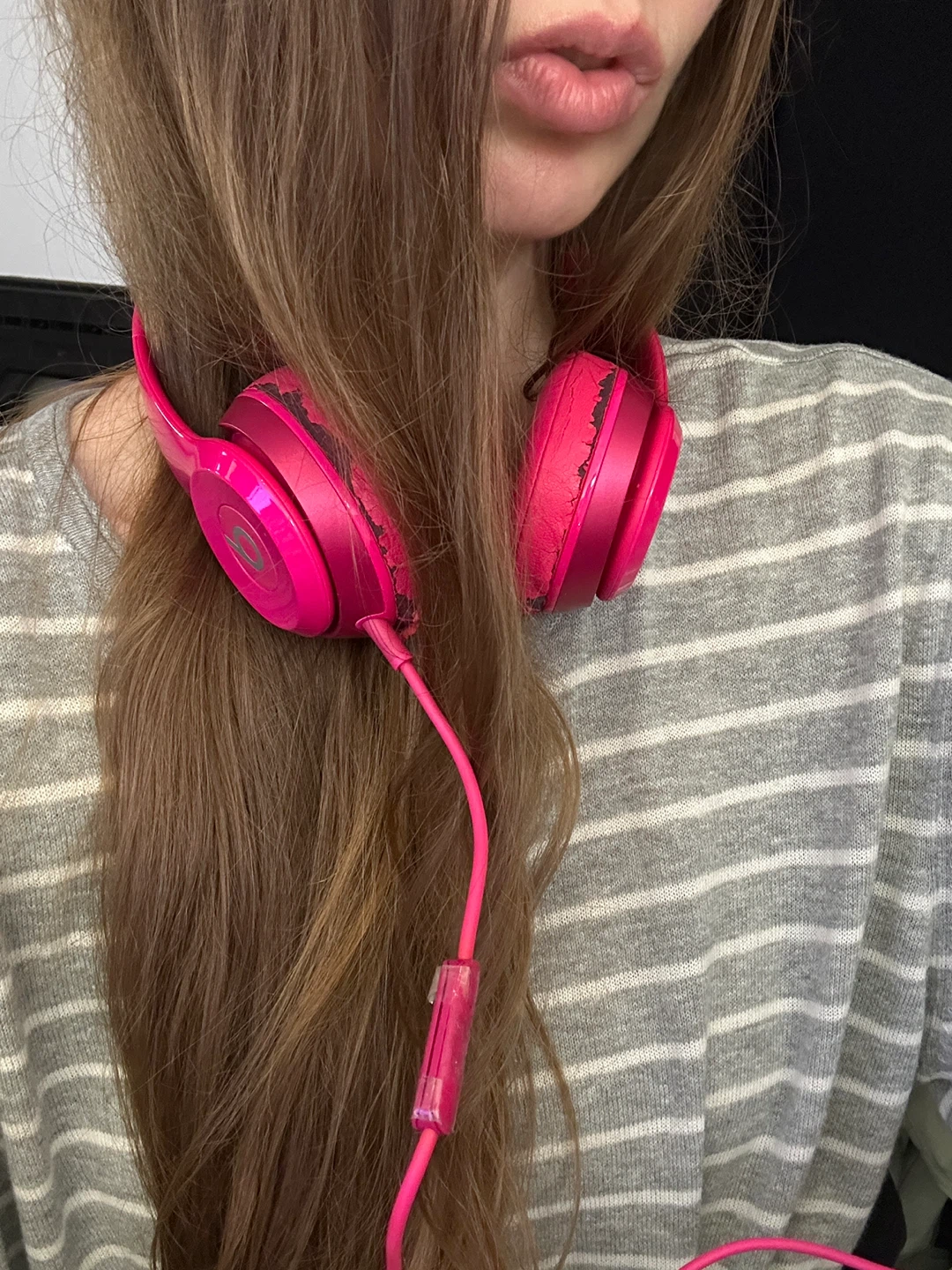 Pink Beats Wired Headphones