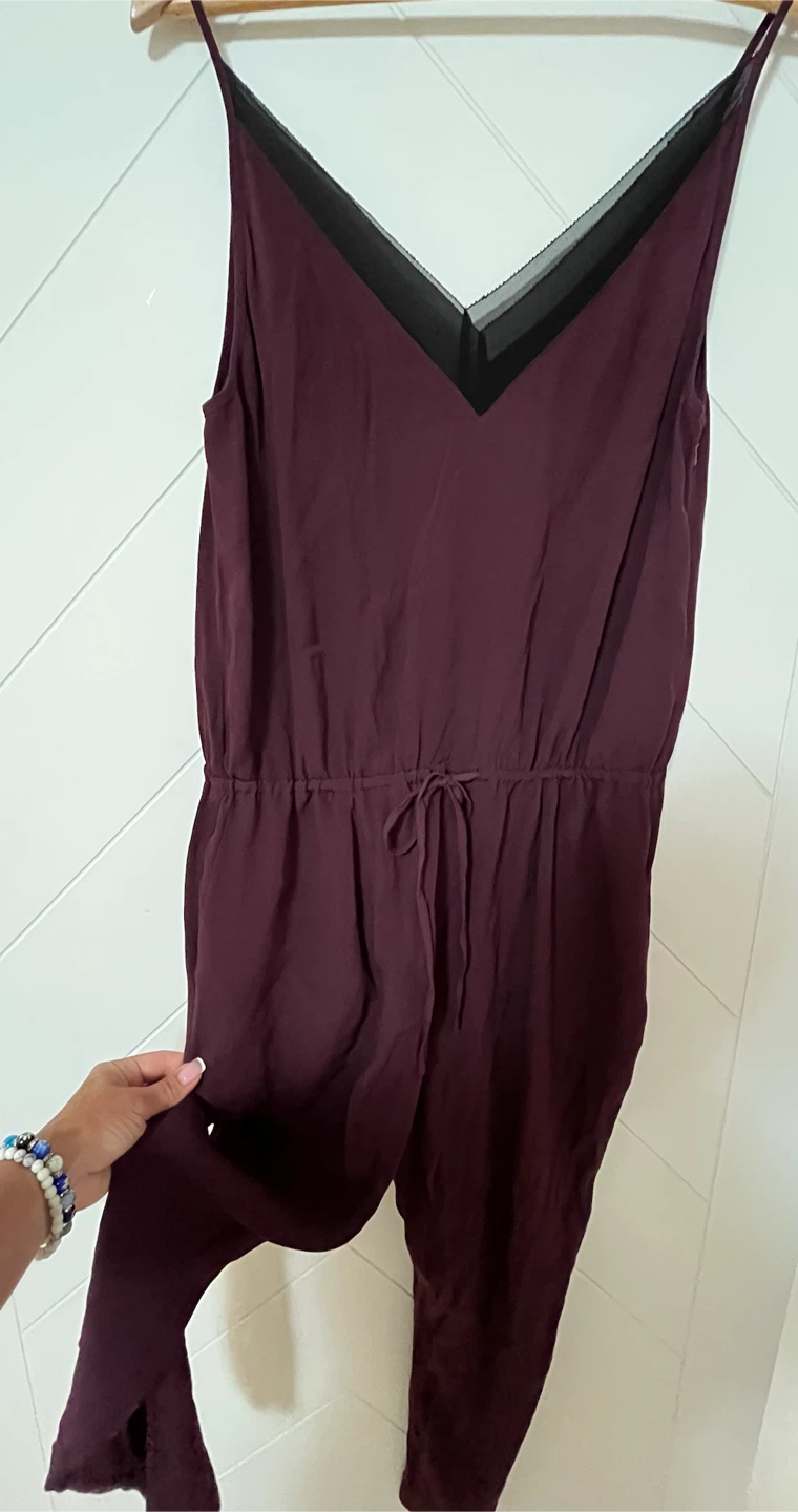Trouvé Nordstrom Burgundy Jumpsuit Size S-M - photo 3